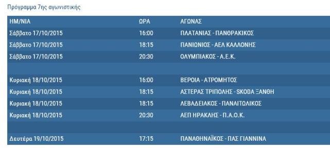Super League: Ολο το πρόγραμμα του α' γύρου μέχρι τα Χριστούγεννα | iefimerida.gr 0