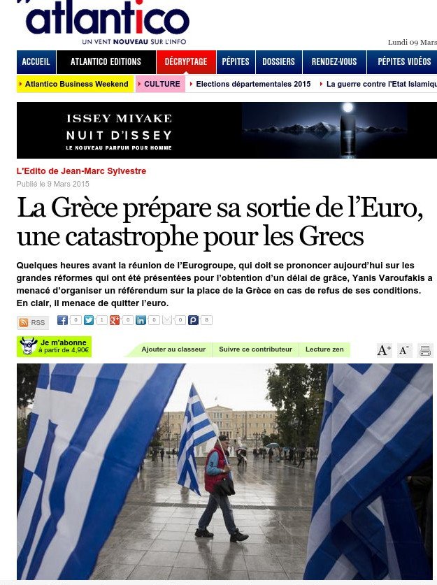 Ο γαλλικός Τύπος κατακεραυνώνει τον Βαρουφάκη για το δημοψήφισμα: Είναι πολύ αργά Γιάνη για απειλές | iefimerida.gr 0
