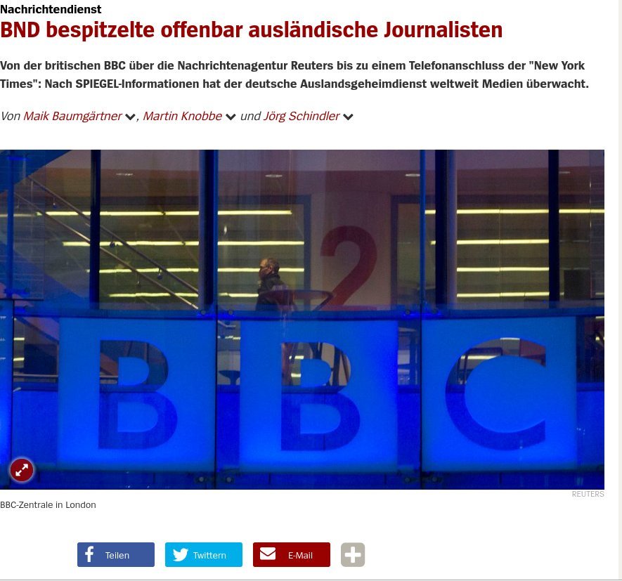 Spiegel: Γερμανοί πράκτορες παρακολουθούσαν δημοσιογράφους του BBC και του Reuters | iefimerida.gr 0