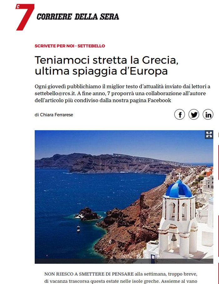 «Να γιατί η Ελλάδα είναι η παραλία της Ευρώπης, το ακραίο τέλος» -Υμνοι Ιταλίδας τουρίστριας μετά τις διακοπές της στα νησιά | iefimerida.gr 0