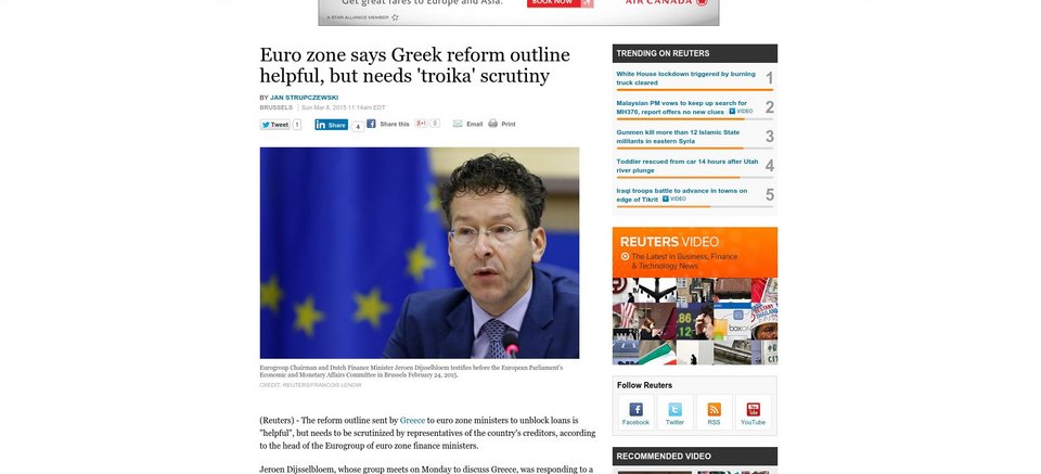 Το Reuters αποκαλύπτει: Τι απάντησε ο Ντάισελμπλουμ στον Βαρουφάκη για τη λίστα μεταρρυθμίσεων | iefimerida.gr 0