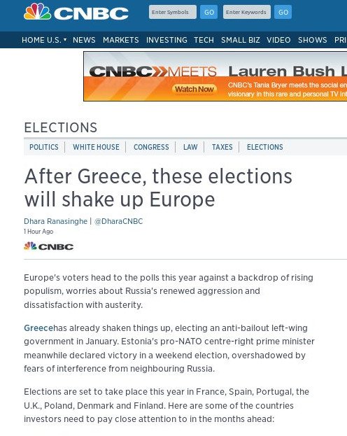 CNBC: Μετά την Ελλάδα, αυτές είναι οι χώρες που θα ξετινάξουν την Ευρώπη με τις εκλογές τους | iefimerida.gr 0