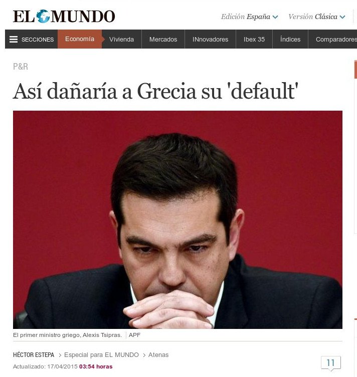 El Mundo: Τα 7 ζοφερά πράγματα που θα συμβούν αν η Ελλάδα χρεοκοπήσει και βγει από το ευρώ | iefimerida.gr 0