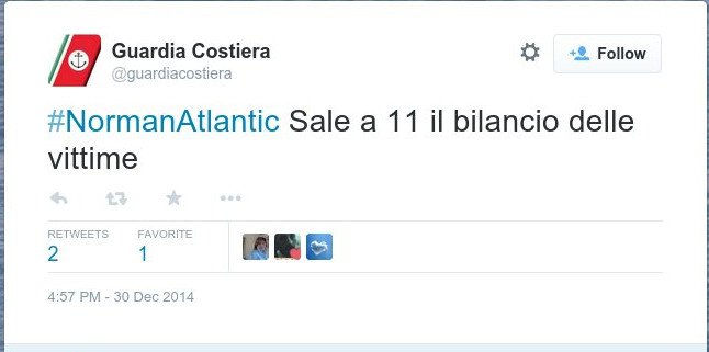 Norman Atlantic -Διασώθηκαν 201 Ελληνες, νεκροί 2, αγνοούμενοι 32 | iefimerida.gr 0