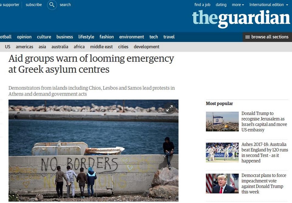 Guardian για τα hotspots του ανατολικού Αιγαίου: Πάμε προς μια έκρηξη | iefimerida.gr 0