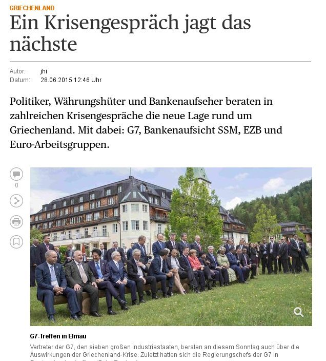 Handelsblatt: Τηλεδιάσκεψη των G7 για την Ελλάδα απόψε | iefimerida.gr 0