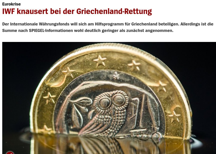 Spiegel: Το ΔΝΤ θα συμμετάσχει στο ελληνικό πρόγραμμα με μόνο 5 δισ. ευρώ -Διαψεύδει το Ταμείο | iefimerida.gr 0