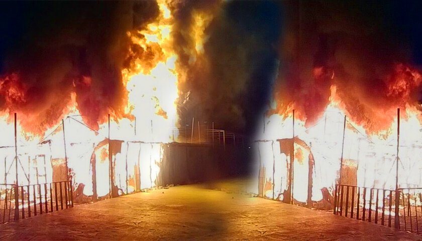 Λέσβος: Επεισόδια μεταξύ μεταναστών-Εγινε στάχτες το hotspot | iefimerida.gr 0