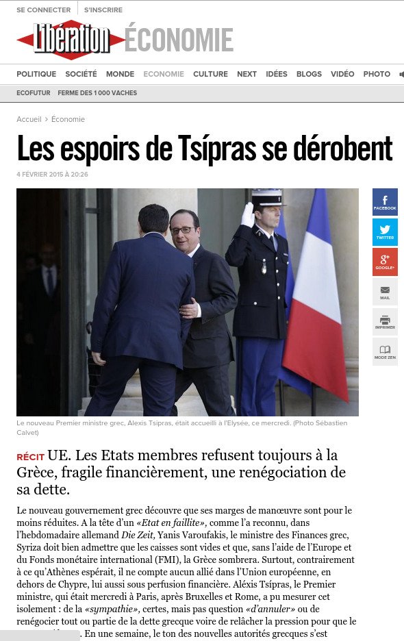 Liberation: Οι ελπίδες του Τσίπρα εξανεμίζονται | iefimerida.gr 0
