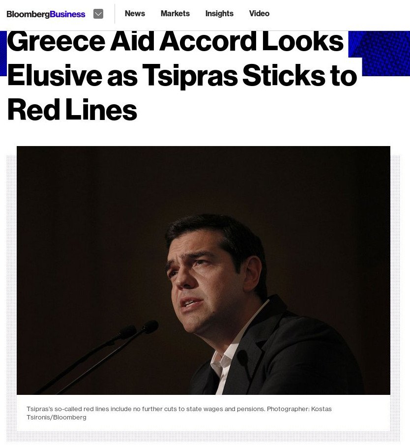 Bloomberg: Απίθανη η συμφωνία ανάμεσα στην Ελλάδα και τους πιστωτές της | iefimerida.gr 0