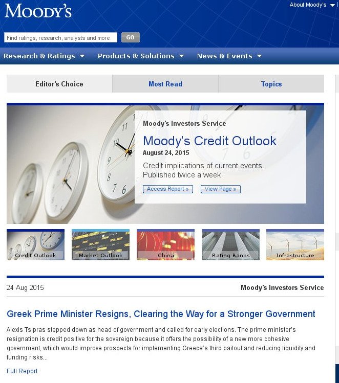 Moody's: Θετική η παραίτηση Τσίπρα – Θέλει να εφαρμόσει τη συμφωνία | iefimerida.gr 0