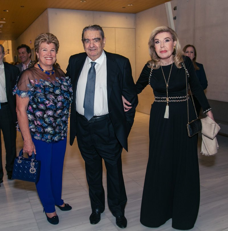 Το ζεύγος Μαριάννας και Βαρδή Βαρδινογιάννη με τη σύζυγο του Προέδρου της Κυπριακής Δημοκρατίας κυρία Άντρη Αναστασιάδη