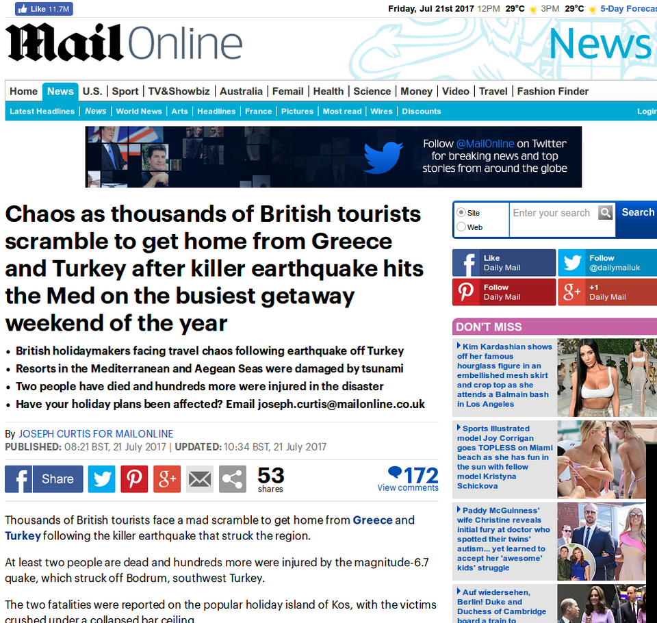 Daily Mail: Χάος καθώς χιλιάδες Βρετανοί τουρίστες αγωνίζονται να επιστρέψουν στην πατρίδα από την Ελλάδα και την Τουρκία | iefimerida.gr 0