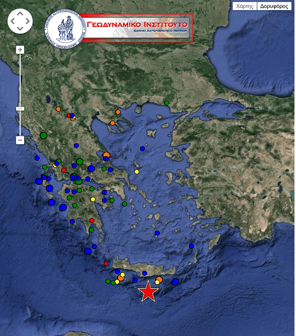 Σεισμός μεγέθους 5 Ρίχτερ «χτύπησε» την Κρήτη | iefimerida.gr 2