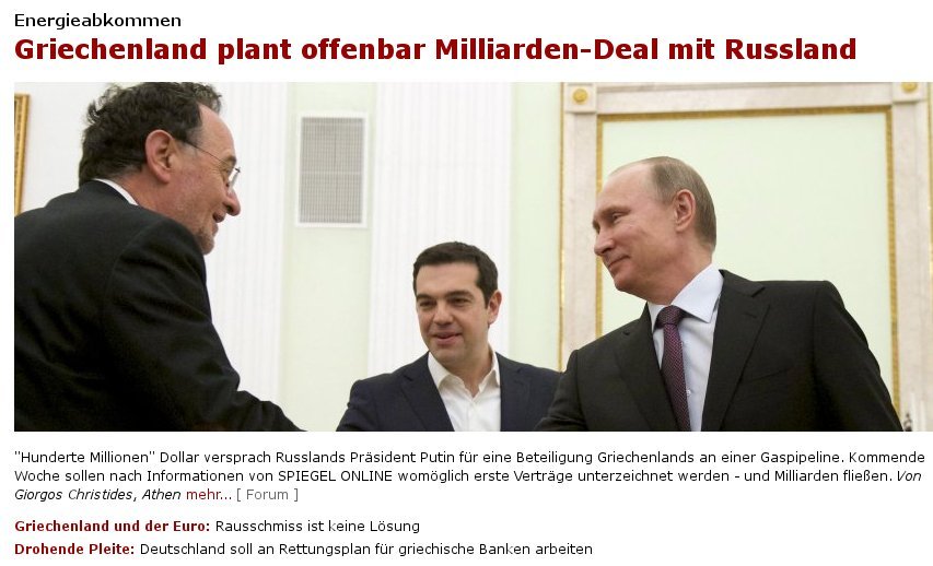 Spiegel: Η Ρωσία στέλνει άμεσα έως και 5 δισ. στην Αθήνα με αγωγό | iefimerida.gr 0
