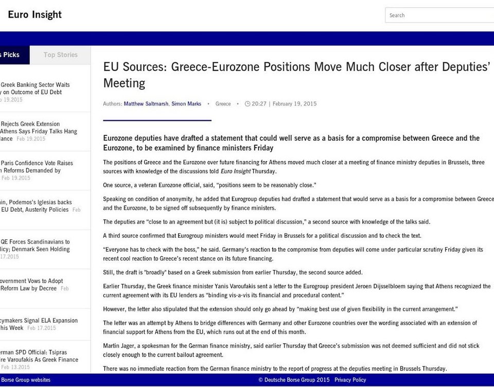 EuroWorking Group: Πιο κοντά Ελλάδα και Ευρωζώνη - Προσχέδιο συμφωνίας | iefimerida.gr 0