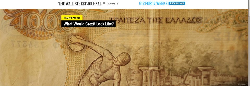 WSJ: Πώς θα μοιάζει ένα Grexit | iefimerida.gr 0
