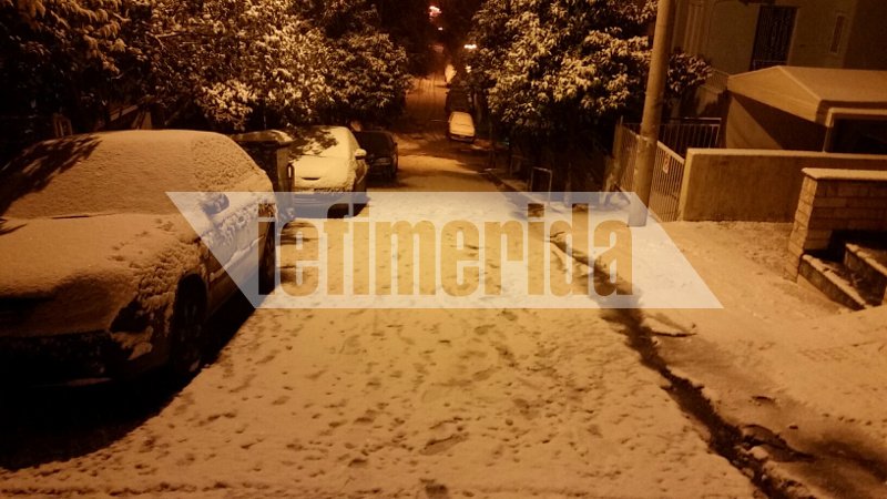 Βγήκαν εκχιονιστικά στου... Ζωγράφου -Απίστευτες εικόνες | iefimerida.gr 2
