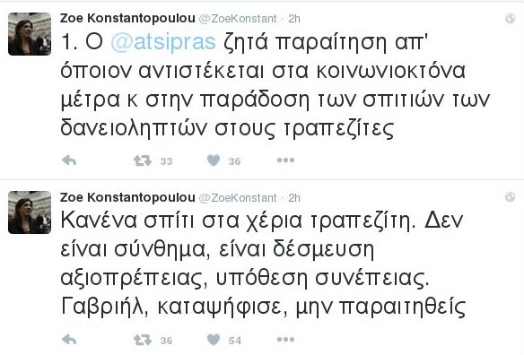 «Γαβριήλ, καταψήφισε, μην παραιτηθείς», του είπε η Κωνσταντοπούλου | iefimerida.gr 0