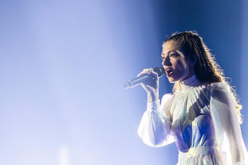 H Αμάντα Γεωργιάδη στη σκηνή της Eurovision 2022