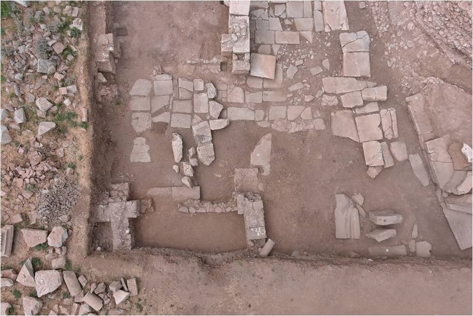 Άποψη του νοτιοανατολικού τμήματος της ανασκαφής