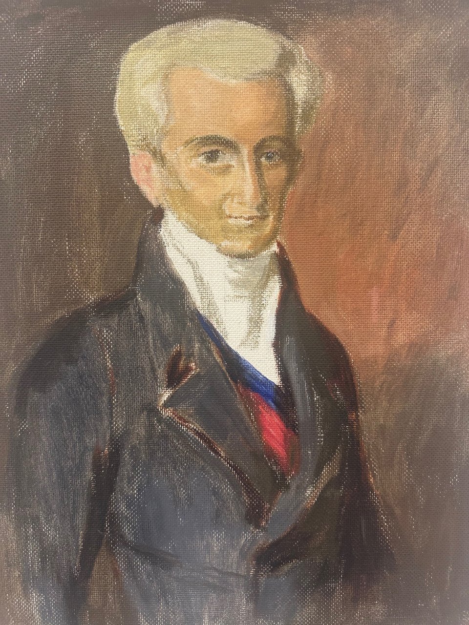 Ιστορικό  ζωγραφικό πορτραίτο του Ιωάννη Καποδίστρια, φιλοτεχνημένο από τον Ανδρέα Βουρλούμη