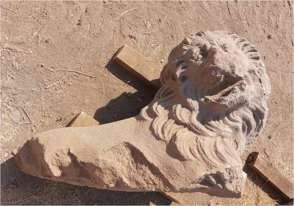Τμήμα μαρμάρινου λέοντα εντοπίστηκε στους Φιλίππους 