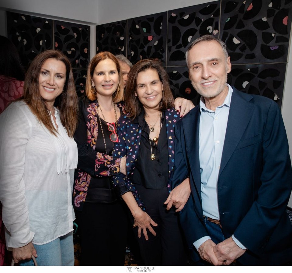 Άννα Δρούζα, η Διευθύντρια της CITRONNE Gallery Τατιάνα Σπινάρη-Πολλάλη, Κορίνα Γραφανάκη, Σίμος Οικονομόπουλος