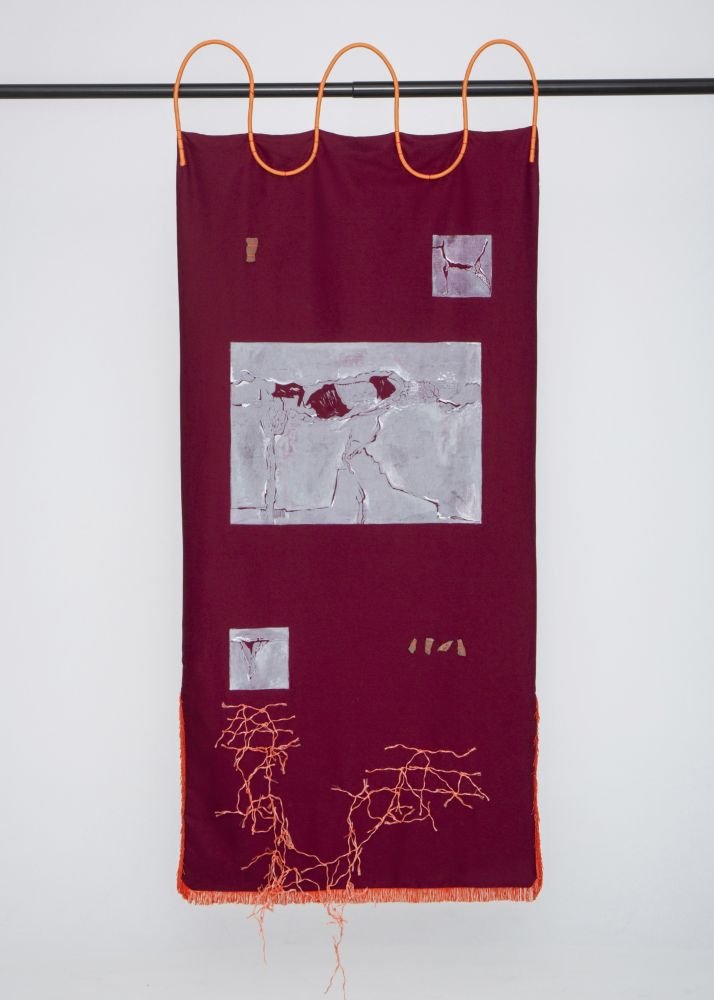 Μαριλένα Γεωργαντζή, INTERBURDEN II, Μεικτή τεχνική, 150x65 cm, 2026