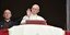 Ο πάπας Φραγκίσκος κατά τη διάρκεια της ομιλίας του στο Περού (Φωτογραφία: L'Osservatore Romano/Pool Photo via AP)