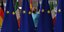 Η Άνγκελα Μέρκελ πίσω από σημαίες της ΕΕ, κατά τη Σύνοδο Κορυφής στις Βρυξέλλες