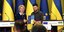 Η πρόεδρος της Κομισιόν, Ούρσουλα Φον ντερ Λάιεν με τον Ουκρανό πρόεδρο, Βολοντίμιρ Ζελένσκι
