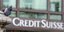 Τράπεζα τραπεζική κρίση πινακίδα Credit Suisse