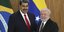 Ο πρόεδρος της Βενεζουέλας Νίκολας Μαδούρο (αριστερά) με τον πρόεδρο της Βραζιλίας Λουίς Ινάσιου Λούλα ντα Σίλβα (δεξιά) 