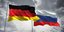 Οι σημαίες της Ρωσίας και της Γερμανίας/ Φωτογραφία αρχείου: Shutterstock