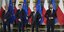 Ο Ντόναλντ Τουσκ και οι ηγέτες των κόμματων της αντιπολιτευόμενης συμμαχίας της Πολωνίας