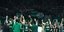Οι παίκτες του Παναθηναϊκού πανηγυρίζουν τη νίκη επί της Μονακό στο ΟΑΚΑ για την Euroleague