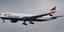 Αεροσκάφος της British Airways χτυπήθηκε από κεραυνό (Φωτογραφία αρχείου: AP/ Frank Augstein)