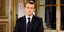 Διεθνή ΜΜΕ χαρακτήρισαν «Άη Βασίλη» τον Γάλλο πρόεδρο μετά τις χθεσινές εξαγγελίες (Φωτογραφία: Ludovic Marin/Pool Photo via AP)