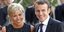 Μπριζίτ Τρονιέ και Εμμανουέλ Μακρόν. Φωτογραφία: AP Photo/Jacques Brinon