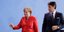 Η Γερμανίδα Καγκελάριος Ανγκελα Μέρκελ και ο Ιταλός Πρωθυπουργός