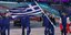 Φωτογραφία: AP- Η ελληνική αποστολή πρώτη στην έναρξη των Χειμερινών ΟΛυμπιακών Αγώνων 