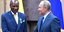Ο Πούτιν με τον ομόλογο του από τη Γουινέα Αλφά Κοντέ (Φωτογραφία: Alexei Nikolsky