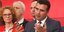 O πρωθυπουργός της ΠΓΔΜ Ζόραν Ζάεφ περιστοιχισμένος από μέλη της κυβέρνησής του (Φωτογραφία: ΑΡ) 