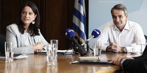 Κυριάκος Μητσοτάκης και Νίκη Κεραμέως
