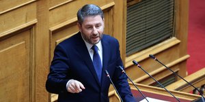 O Νίκος Ανδρουλάκης στη Βουλή