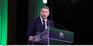 Ο Νίκος Ανδρουλάκης στη διάρκεια ομιλίας