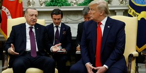 Οι πρόεδροι ΗΠΑ και Τουρκίας, Ντόναλντ Τραμπ και Ρετζέπ Ταγίπ Ερντογάν