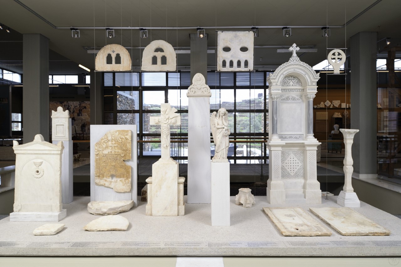 Εσωτερική άποψη του Μουσείου Μαρμαροτεχνίας, © ΠΙΟΠ. Φωτ. Ν. Δανιηλίδης.