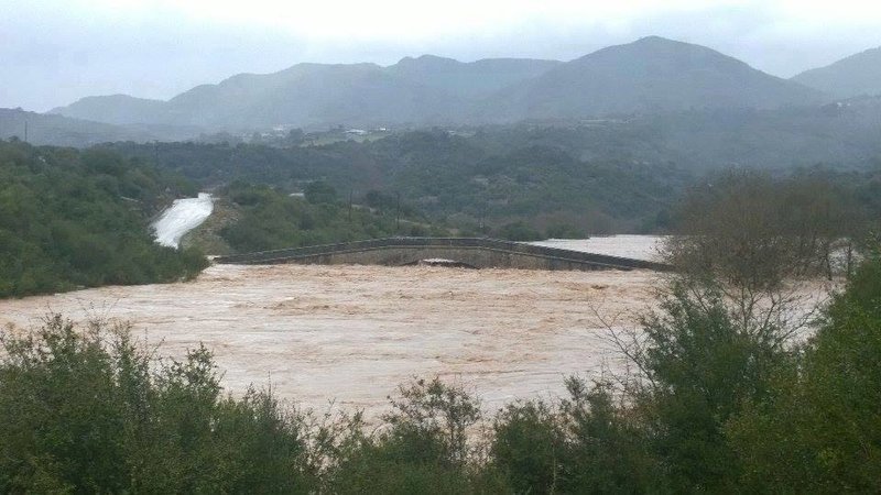 Το Γεφύρι της Τέμπλας υπέστη εξίσου μεγάλες ζημιές στις πρόσφατες πλημμύρες